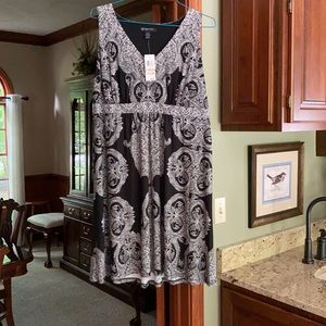 INC sleeveless dress with empire detail, 2X